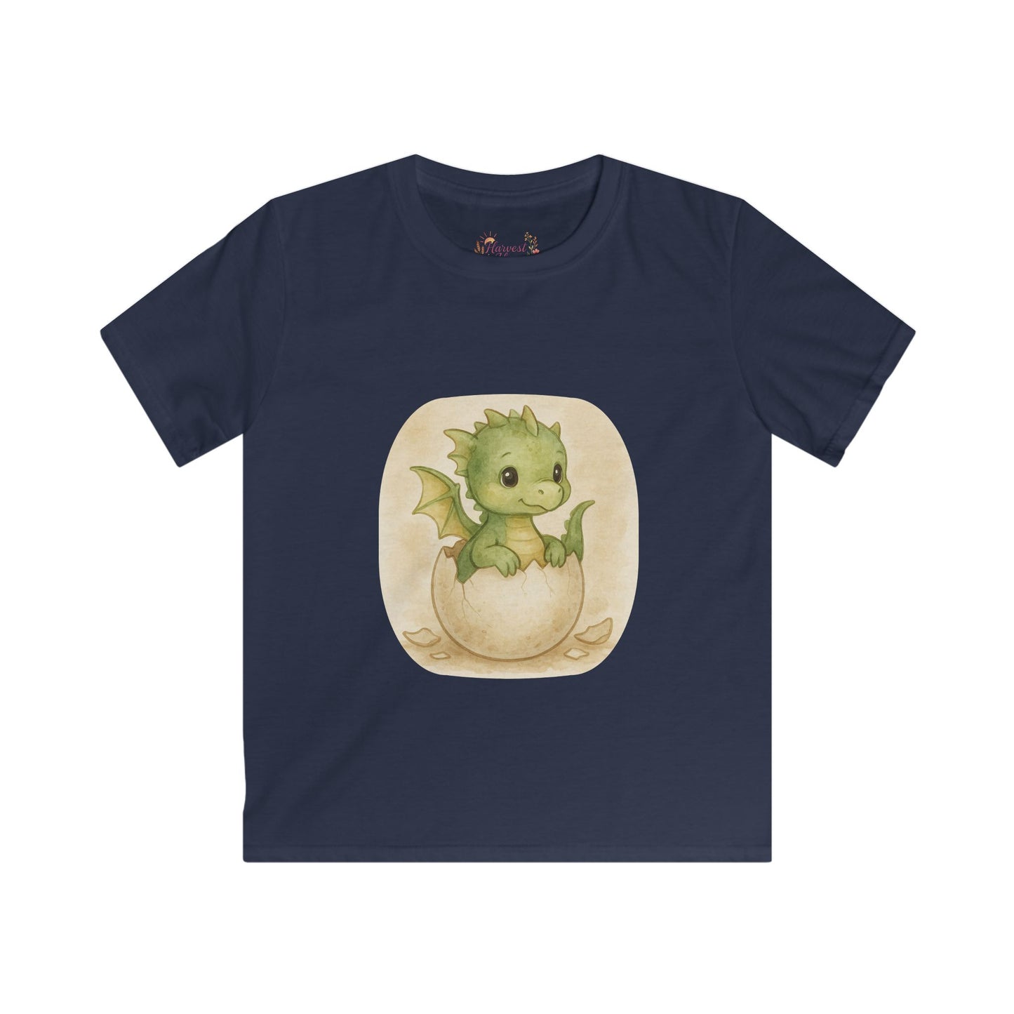 Adorable Dragon Hatchling Kids Tee, Cute Children's T-Shirt, Birthday Gift, Fantasy Apparel, Enchanting Animal Design