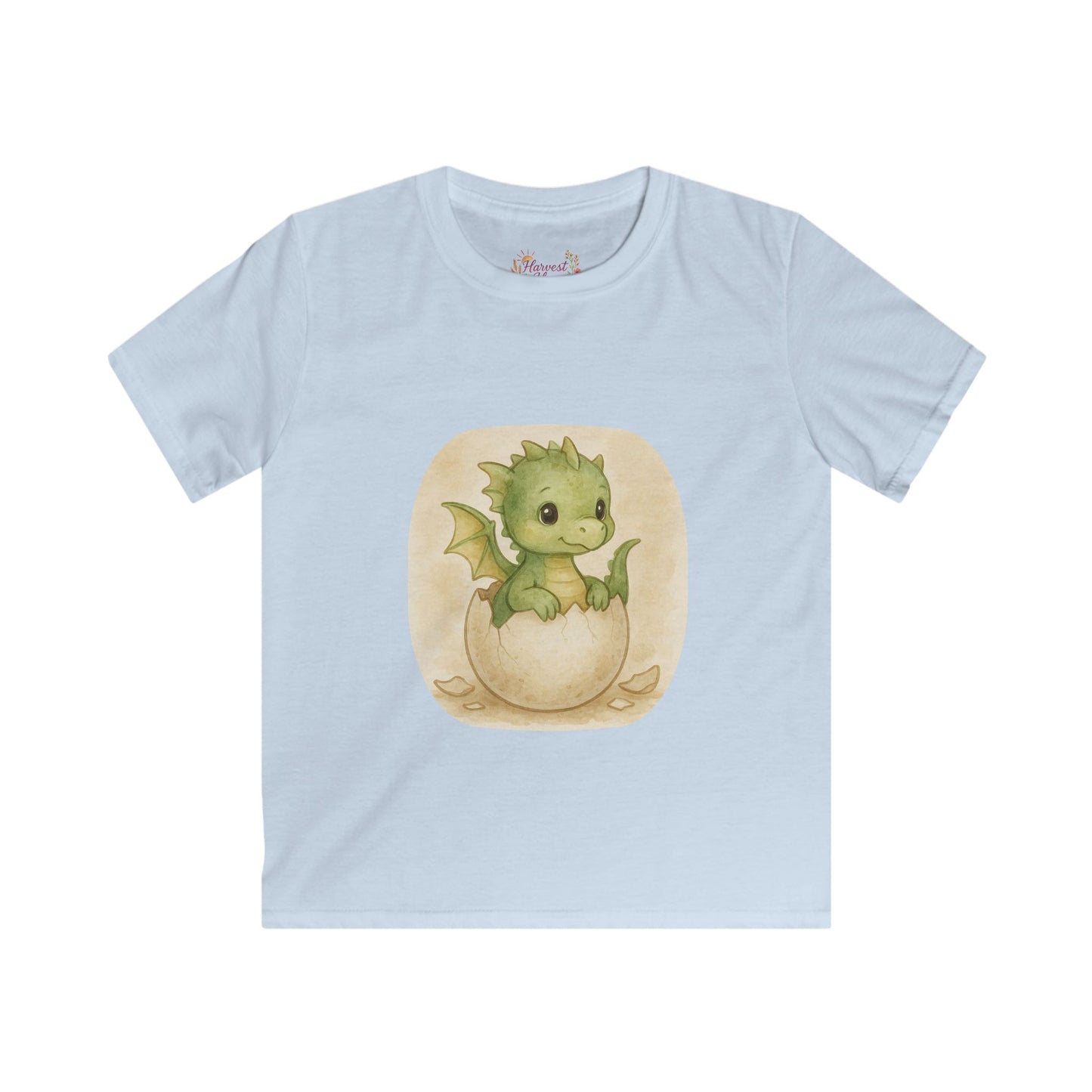 Adorable Dragon Hatchling Kids Tee, Cute Children's T-Shirt, Birthday Gift, Fantasy Apparel, Enchanting Animal Design