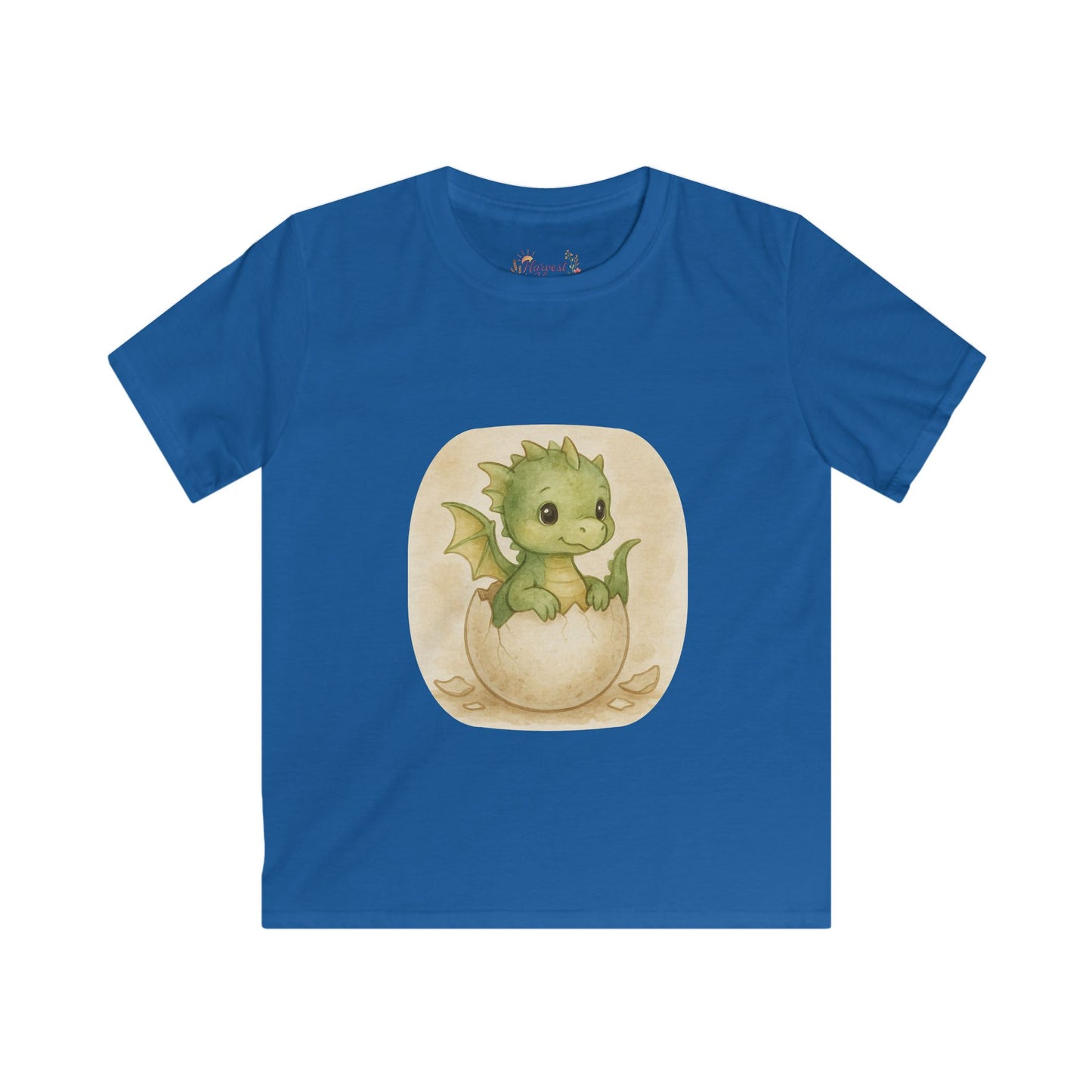 Adorable Dragon Hatchling Kids Tee, Cute Children's T-Shirt, Birthday Gift, Fantasy Apparel, Enchanting Animal Design