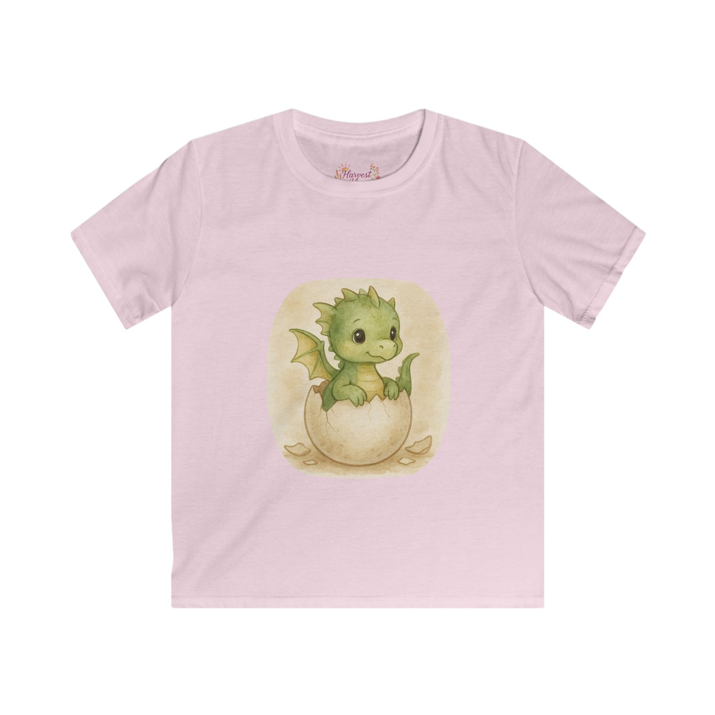 Adorable Dragon Hatchling Kids Tee, Cute Children's T-Shirt, Birthday Gift, Fantasy Apparel, Enchanting Animal Design