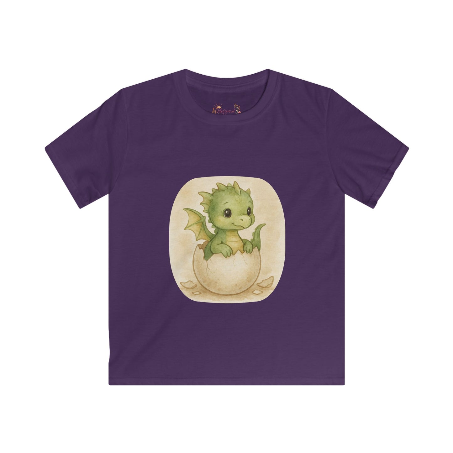 Adorable Dragon Hatchling Kids Tee, Cute Children's T-Shirt, Birthday Gift, Fantasy Apparel, Enchanting Animal Design