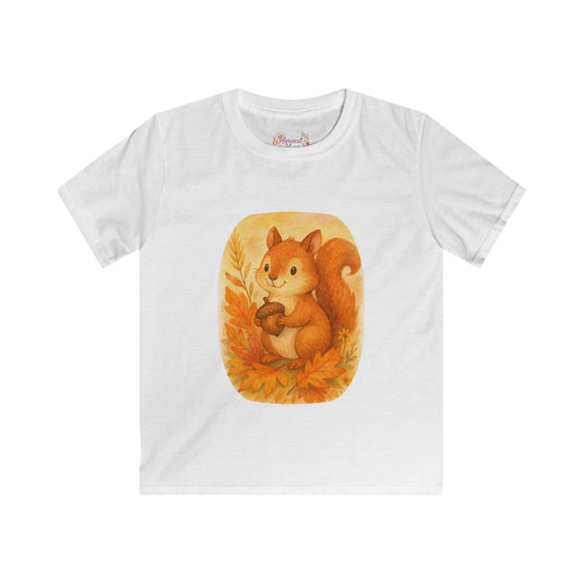 Adorable Squirrel Kids T-Shirt, Cute Autumn Tee, Fall Fashion for Kids, Gift for Nature Lovers, Birthday Present
