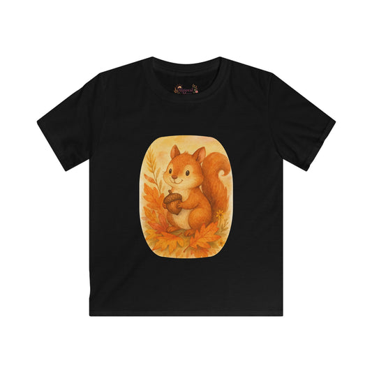 Adorable Squirrel Kids T-Shirt, Cute Autumn Tee, Fall Fashion for Kids, Gift for Nature Lovers, Birthday Present
