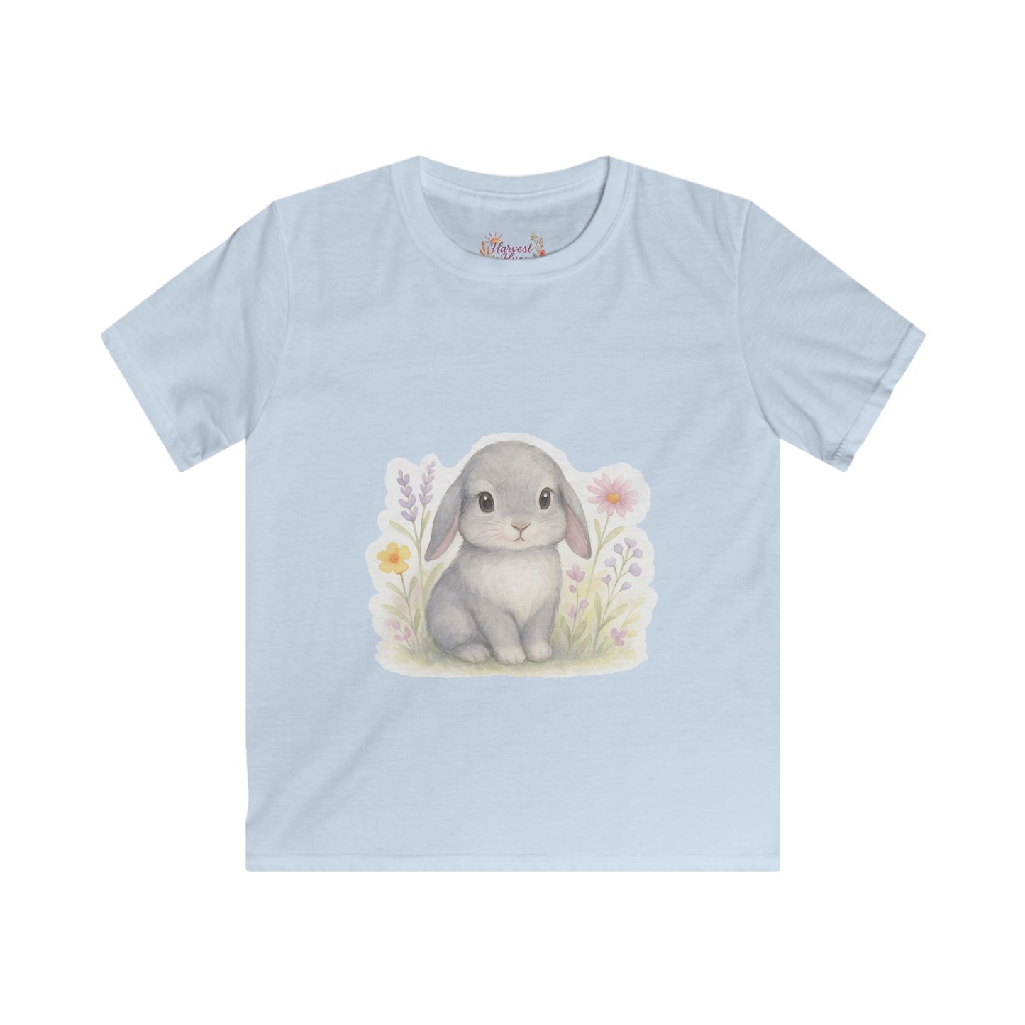 Adorable Bunny Kids Tee, Cute Rabbit Shirt for Children, Spring Outfit, Easter Gift, Animal Lover Tee