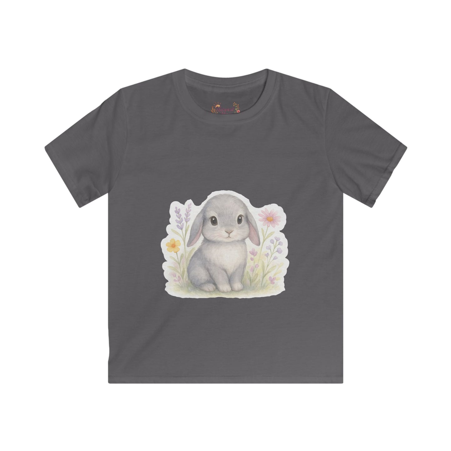 Adorable Bunny Kids Tee, Cute Rabbit Shirt for Children, Spring Outfit, Easter Gift, Animal Lover Tee